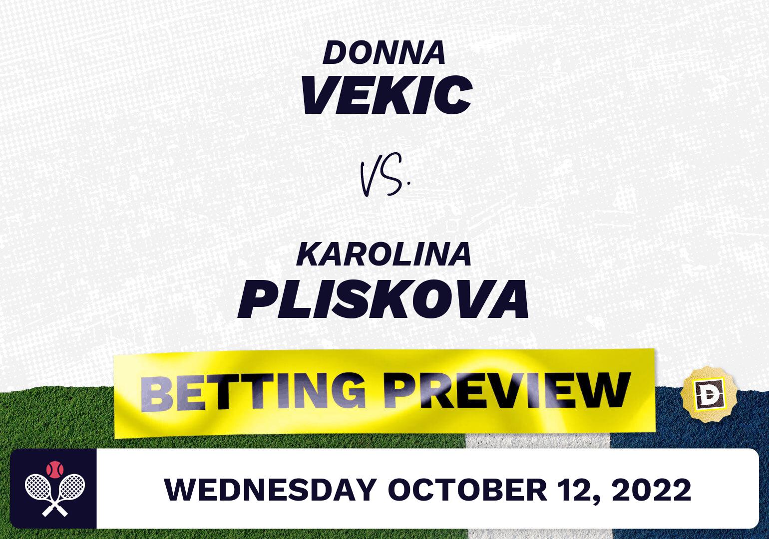 Donna Vekic vs. Karolina Pliskova Predictions - Oct 12, 2022