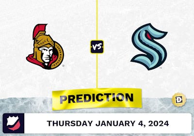 Ottawa Senators vs. Seattle Kraken Prediction, Odds, NHL Picks  [1/4/2024]