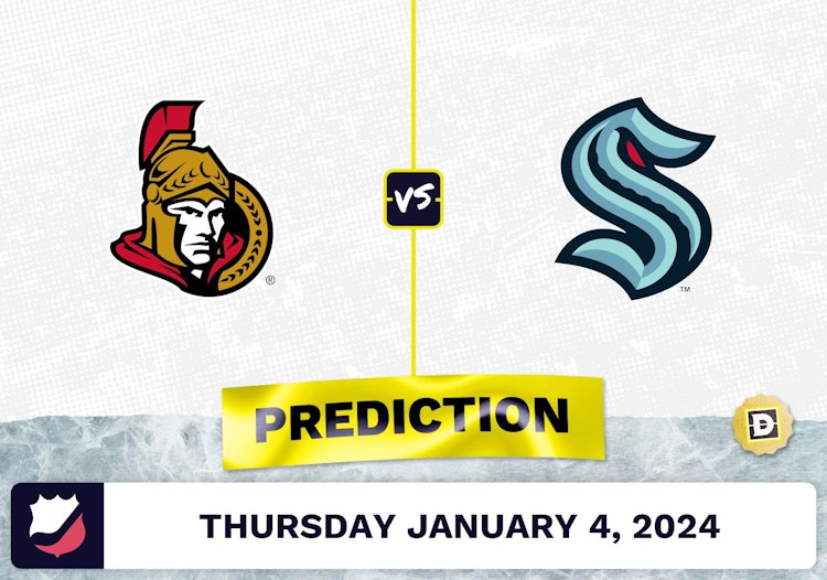 Ottawa Senators vs. Seattle Kraken Prediction, Odds, NHL Picks  [1/4/2024]