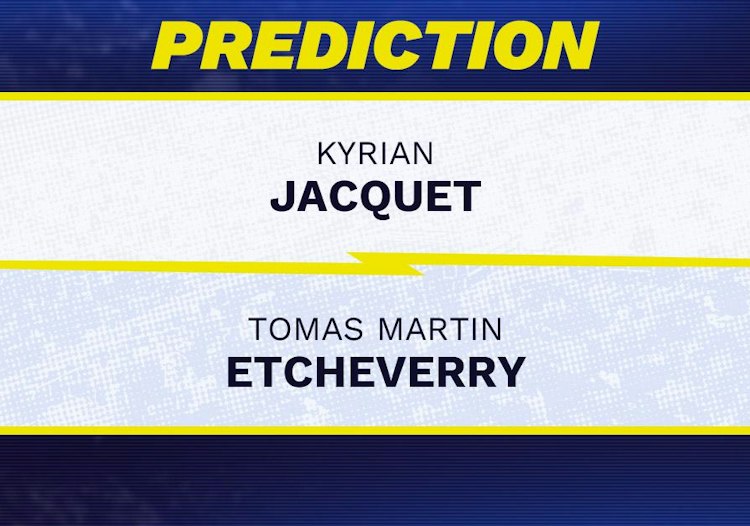 Kyrian Jacquet takes on Tomas Etcheverry in ATP Hangzhou action.