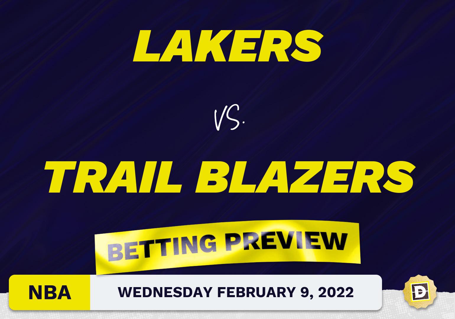 Lakers vs. Trail Blazers Predictions and Odds - Feb 9, 2022