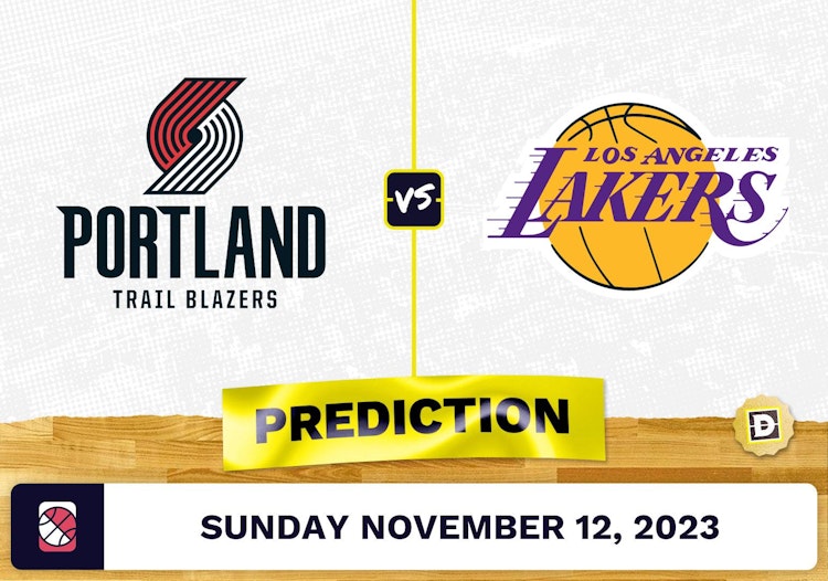 Trail Blazers vs. Lakers Prediction and Odds - November 12, 2023