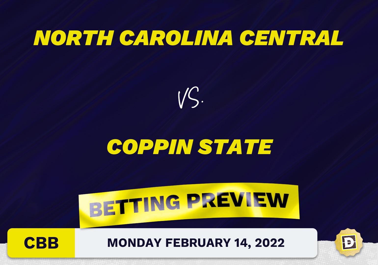 North Carolina Central vs. Coppin State CBB Predictions and Odds - Feb 14, 2022