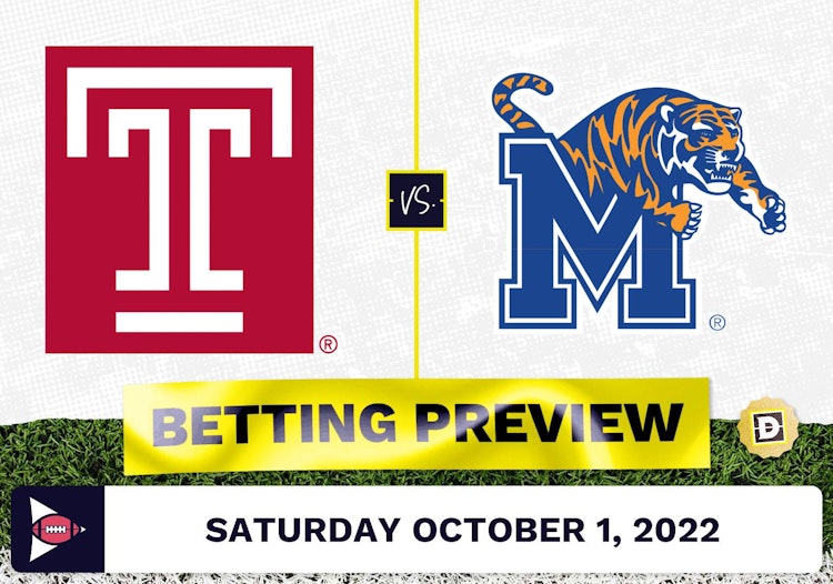 Temple vs. Memphis CFB Prediction and Odds - Oct 1, 2022