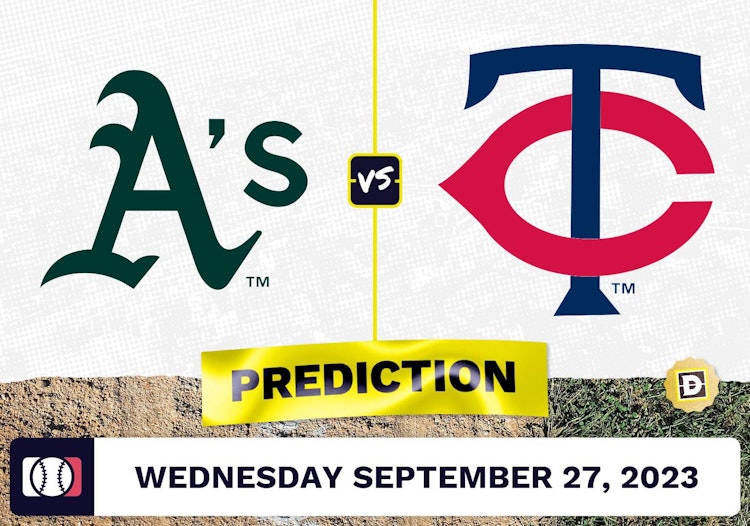 Athletics vs. Twins Prediction for MLB Wednesday [9/27/2023]