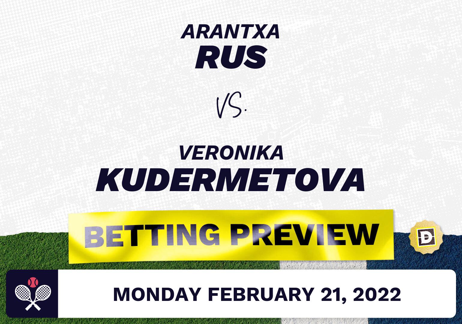Arantxa Rus vs. Veronika Kudermetova Predictions - Feb 21, 2022