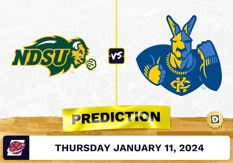 North Dakota State vs. Kansas City Prediction, Odds, College Basketball Picks  [1/11/2024]