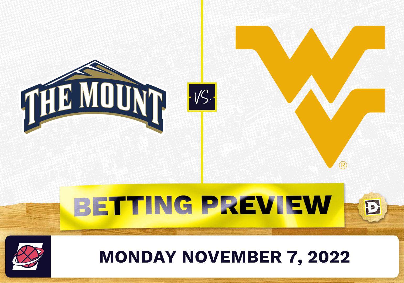 Mount St. Mary's vs. West Virginia CBB Prediction and Odds - Nov 7, 2022