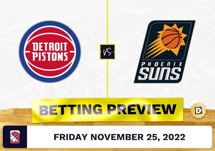 Pistons vs. Suns Prediction and Odds - Nov 25, 2022