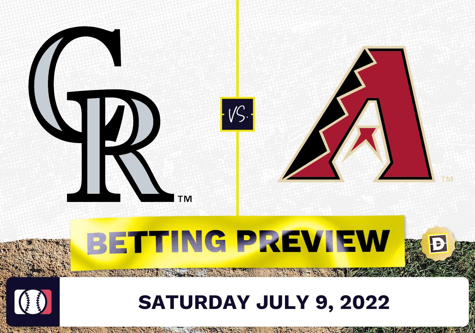 Rockies vs. Diamondbacks Prediction and Odds - Jul 9, 2022