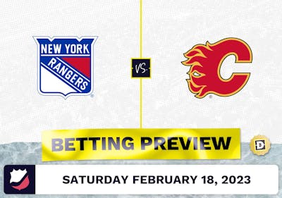 Rangers vs. Flames Prediction and Odds - Feb 18, 2023