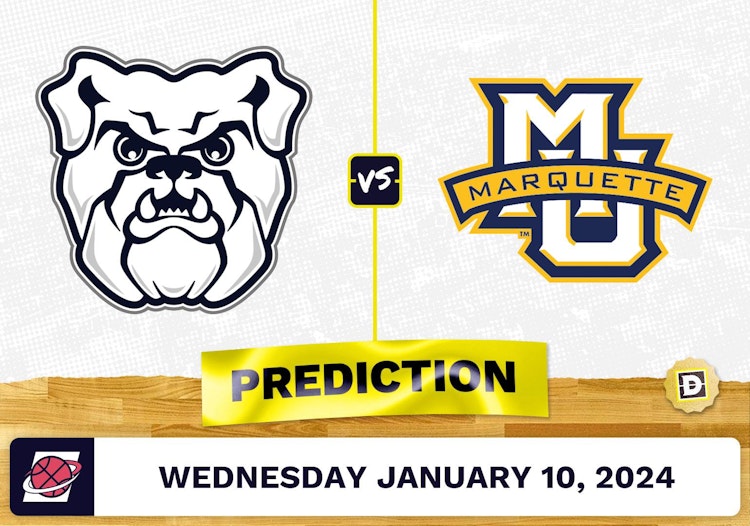 Butler vs. Marquette Prediction, Odds, College Basketball Picks  [1/10/2024]