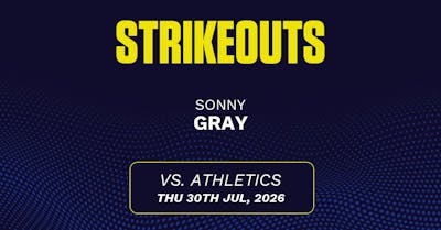 Sonny Gray projections July 31: Strikeouts, outs, and earned runs vs. Athletics [2026]