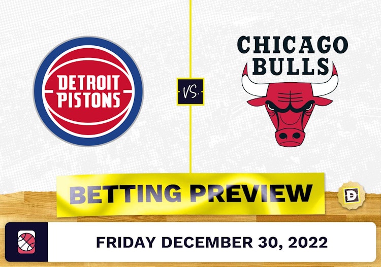 Pistons vs. Bulls Prediction and Odds - Dec 30, 2022