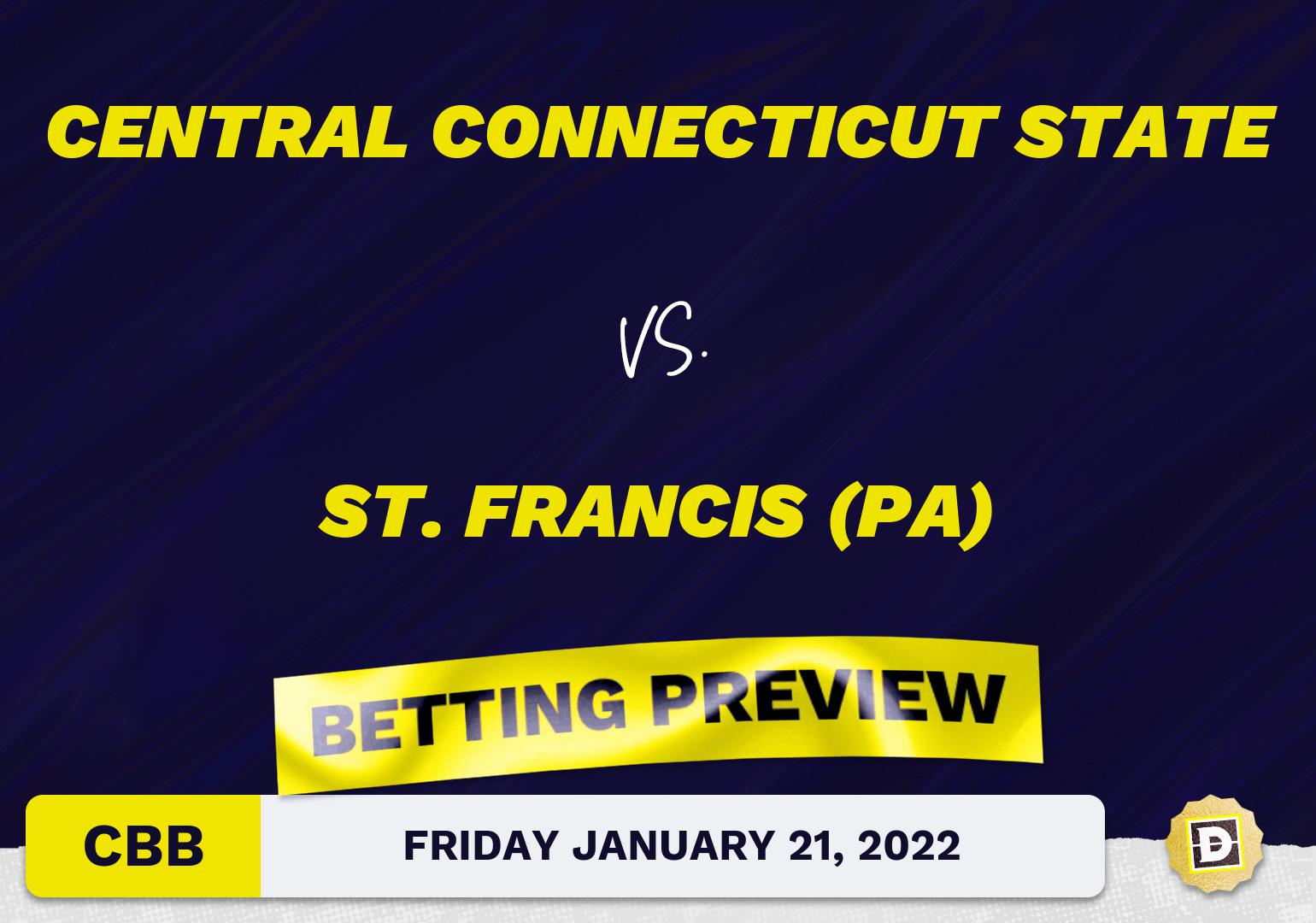 Central Connecticut State vs. St. Francis (PA) CBB Predictions and Odds - Jan 21, 2022